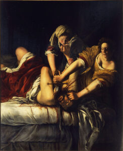 Judit halshugger Holofernes av Artemisia Gentileschi